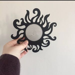 Wall candle holder boho sun